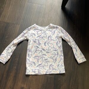 Baby gap unicorn pajama top size 2